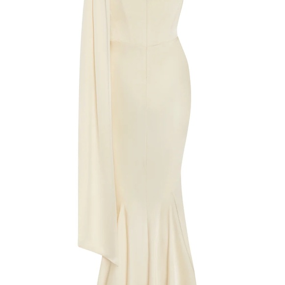 CELINE CORSET DRAPE SATIN GOWN - IVORY - Picture 8 of 8